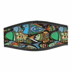 Mask Strap Coloured Fishes Double Velcro