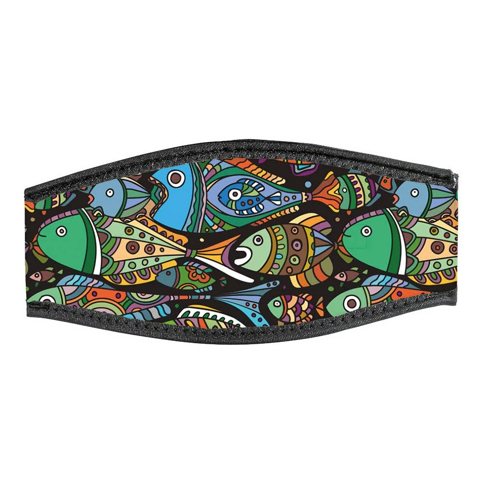 Mask Strap Coloured Fishes Double Velcro 1 Mask Strap Coloured Fishes Double Velcro