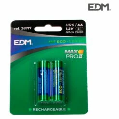 EDM R6 AAA 2600mAh Rechargeable Battery 2 Units