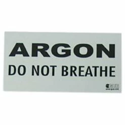 Argon: Do Not Breathe Warning Decal