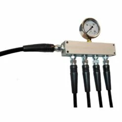 Manifold Block With Gauge G 1/4´´ Inlet 4 Outlets