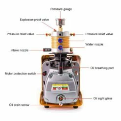 Electric Air Pump 200 BAR/2900 PSI -Aqualung Sale smaco electric air pump 200 bar 2900 psi 3