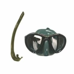 Excell Green Mimetic Mask And Snorkel